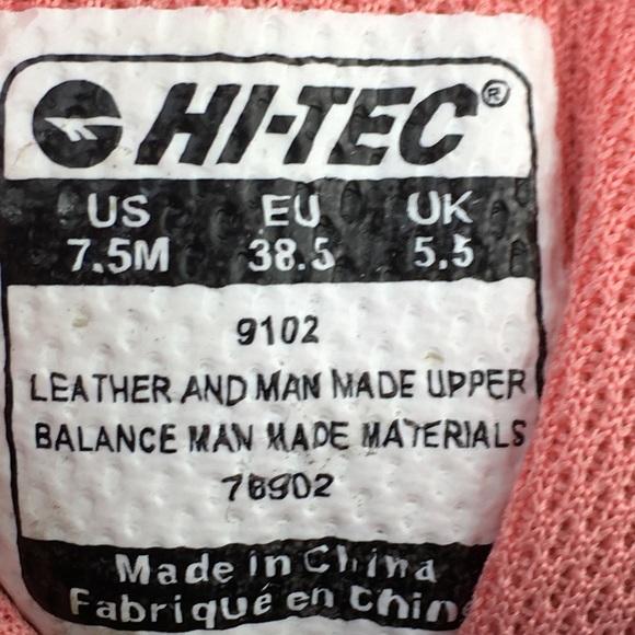 Hi-Tec Women’s Gray Pink 9102 Waterproof Lace Up Ankle Hiking Boots Size 7.5M. - Picture 11 of 11